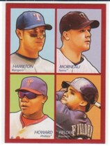 2009 Upper Deck Goudey 4-In-1 #35-36 Josh Hamilton|Justin Morneau|Prince Fielder|Ryan Howard