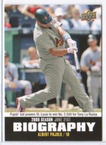 2010 Upper Deck Season Biography #SB-93 Albert Pujols
