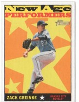 2010 Topps Heritage New Age Performers #NAP11 Zack Greinke