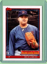1991 Topps Debut 90 #50 Rich Garces