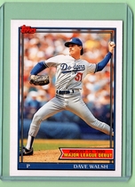 1991 Topps Debut 90 #162 Dave Walsh