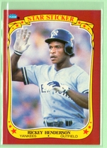 1986 Fleer Star Stickers #53 Rickey Henderson