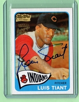 2001 Topps Team Topps Legends Autos #TT25F Luis Tiant