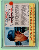 1963 Post Base Set #20 Ralph Terry