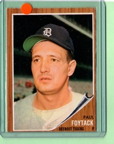 1962 Topps Base Set #349 Paul Foytack