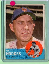 1963 Topps Base Set #245 Gil Hodges