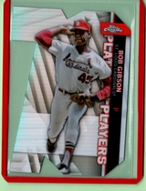 2021 Topps Chrome Update Platinum Player Die-Cuts #CPDC-39 Bob Gibson