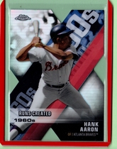 2020 Topps Chrome Decade of Dominance Die-Cut #DOD-4 Hank Aaron