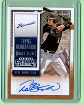 2015 Panini Contenders Draft Ticket Auto #41 Travis Blankenhorn