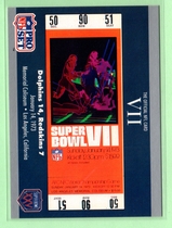 1990 Pro Set Super Bowl 160 #7 Sb Vii Ticket