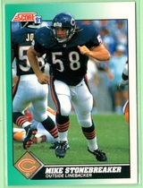 1991 Score Supplemental #11T Mike Stonebreaker