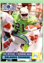 1991 Pro Set WLAF 150 #115 Eric Mitchel