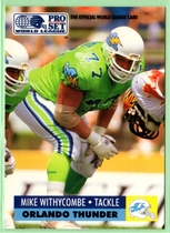 1991 Pro Set WLAF 150 #121 Mike Withycombe