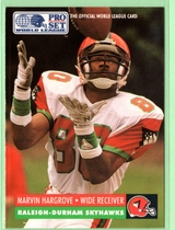 1991 Pro Set WLAF 150 #124 Marvin Hargrove