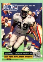 1991 Pro Set WLAF 150 #97 Joe Campbell