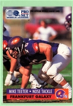 1991 Pro Set WLAF 150 #66 Mike Teeter