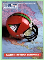 1991 Pro Set WLAF 150 #17 Raleigh-Durham