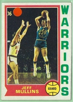1974 Topps Base Set #123 Jeff Mullins