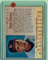 1963 Post Base Set #32 Dean Chance