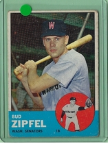 1963 Topps Base Set #69 Bud Zipfel