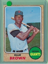 1968 Topps Base Set #223 Ollie Brown