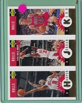 1996 Upper Deck Collectors Choice Bulls #B1 Ron Harper|Michael Jordan|Steve Kerr