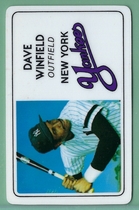 1981 Perma Super Star Credit Cards #21 Dave Winfield