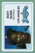 1981 Perma Super Star Credit Cards #27 Dusty Baker