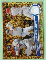 2011 Topps Diamond Anniversary Cognac #138 Albert Pujols|Carlos Gonzalez|Joey Votto