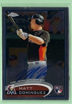 2012 Topps Chrome Rookie Autographs #159 Matt Dominguez