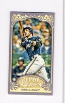 2012 Topps Gypsy Queen Mini Straight Cut Back #80 Ryan Braun