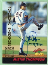 1994 Signature Rookies Signatures #25 Justin Thompson