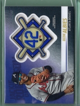 2018 Topps Update Jackie Robinson Day Manufactured Patch #JRP-OA Ozzie Albies