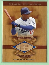 2001 SP Game Bat Milestone Piece of Action International #I-AB Adrian Beltre