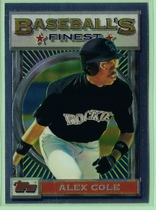 1993 Finest Base Set #12 Alex Cole