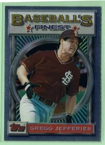 1993 Finest Base Set #83 Gregg Jefferies