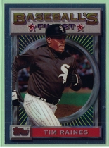 1993 Finest Base Set #183 Tim Raines