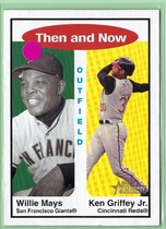 2001 Topps Heritage Then and Now #TH3 Griffey Jr.|Mays