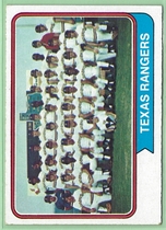 1974 Topps Base Set #184 Rangers Team