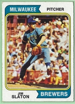 1974 Topps Base Set #371 Jim Slaton