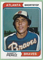 1974 Topps Base Set #374 Marty Perez