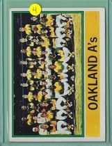1976 Topps Base Set #421 Athletics Team