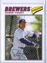 2012 Topps Archives Cloth Stickers #77C-RY Robin Yount