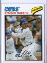 2012 Topps Archives Cloth Stickers #77C-SCA Starlin Castro