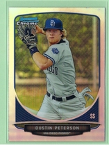 2013 Bowman Chrome Draft Draft Picks Refractors #BDPP10 Dustin Peterson