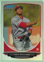 2013 Bowman Chrome Draft Draft Picks Refractors #BDPP63 Trey Williams