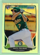 2013 Bowman Chrome Refractors #202 Nate Freiman