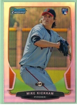 2013 Bowman Chrome Refractors #216 Mike Kickham