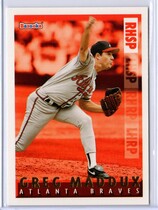 1995 Topps Bazooka Red Hot #RH-1 Greg Maddux