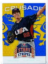 2015 Panini USA Stars and Stripes Crusade Blue #42 Hugh Fisher